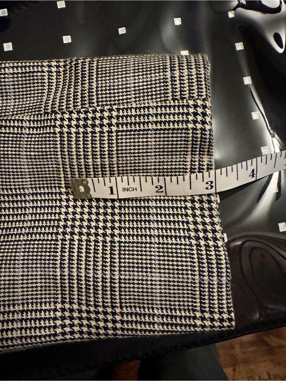 Polo by Ralph Lauren Glen Plaid Sport Coat in White/Black Wool & Flax 42L READ - Picture 16 of 16